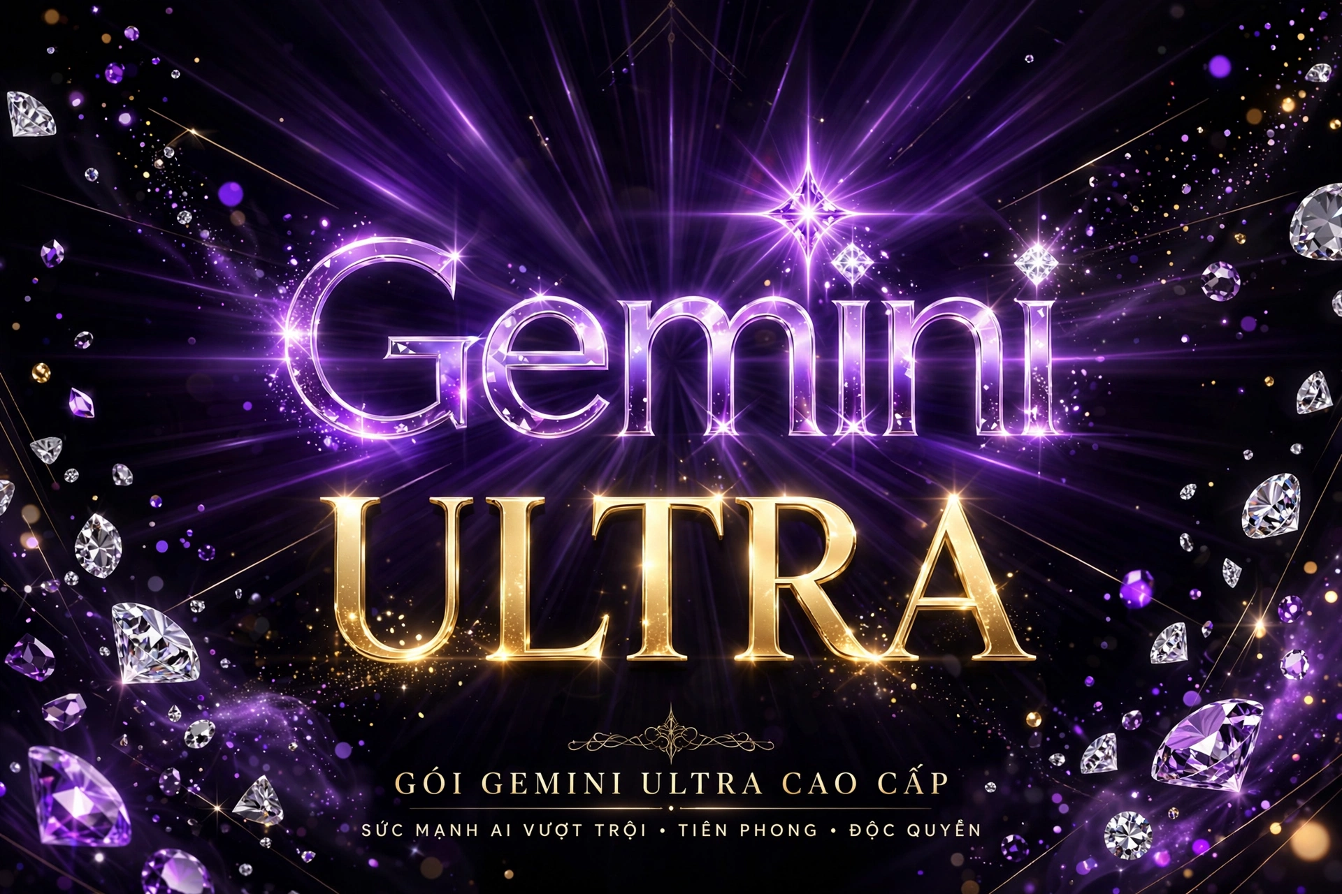 Gemini Ultra — 1 năm (làm video AI thoải mái)