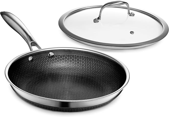 Chảo chống dính HexClad 12 inch kèm nắp kính