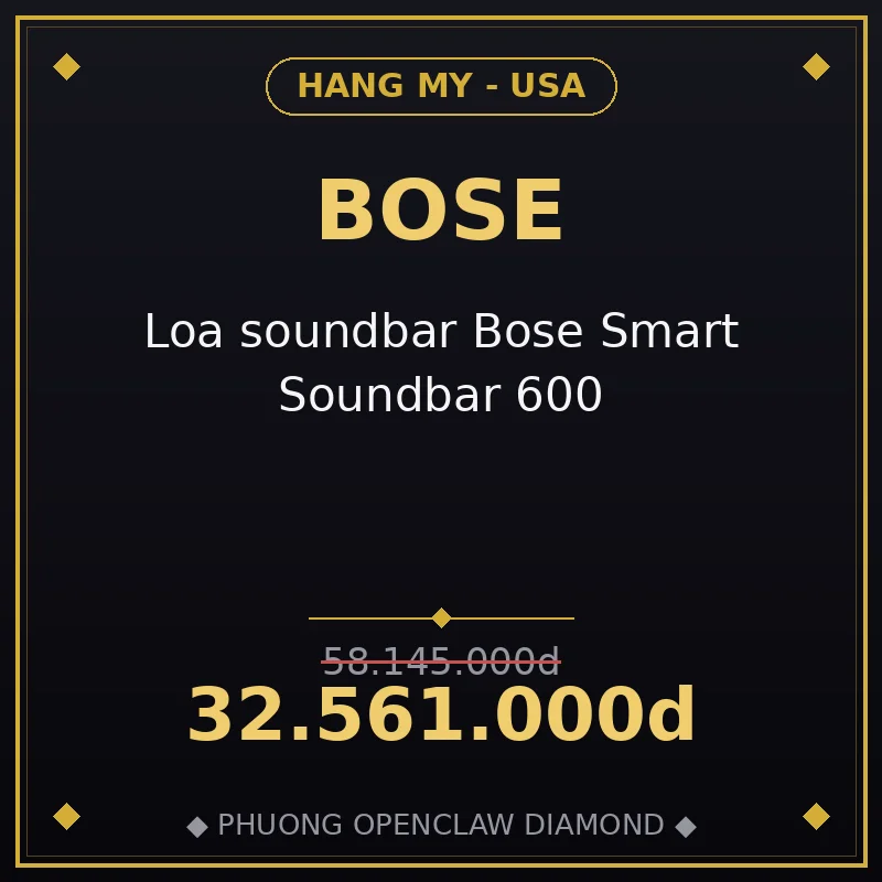 Loa soundbar Bose Smart Soundbar 600