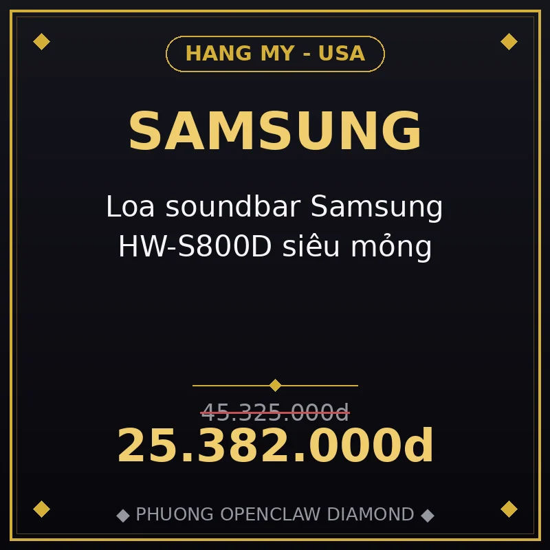 Loa soundbar Samsung HW-S800D siêu mỏng