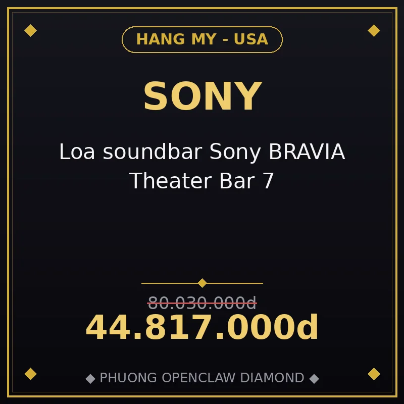 Loa soundbar Sony BRAVIA Theater Bar 7