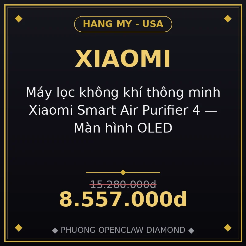 Máy lọc không khí thông minh Xiaomi Smart Air Purifier 4 — Màn hình OLED