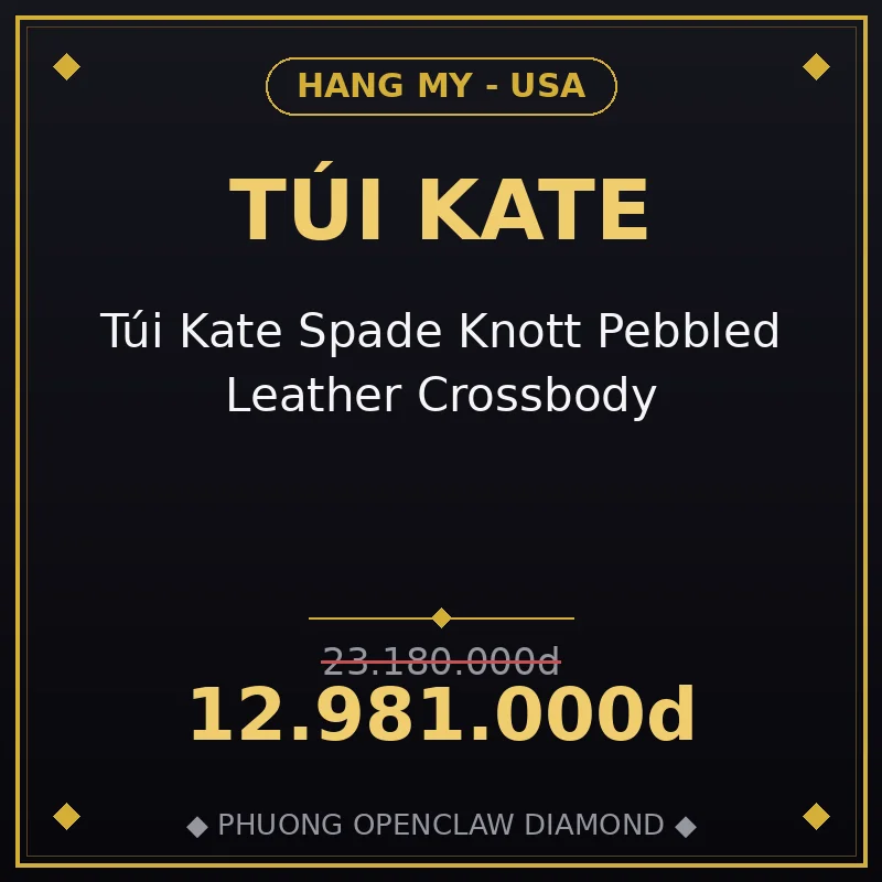 Túi Kate Spade Knott Pebbled Leather Crossbody