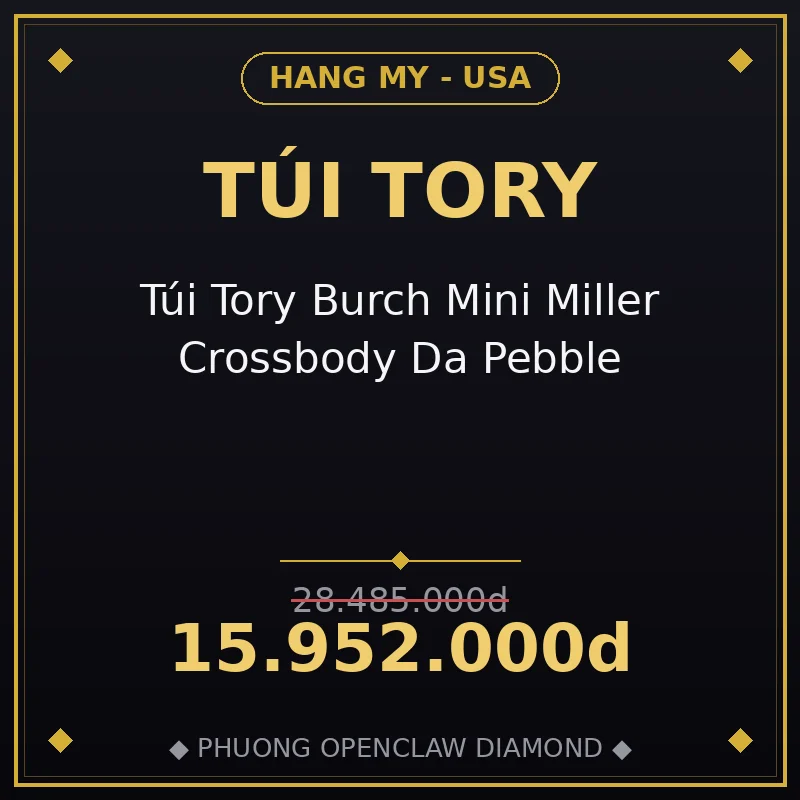 Túi Tory Burch Mini Miller Crossbody Da Pebble