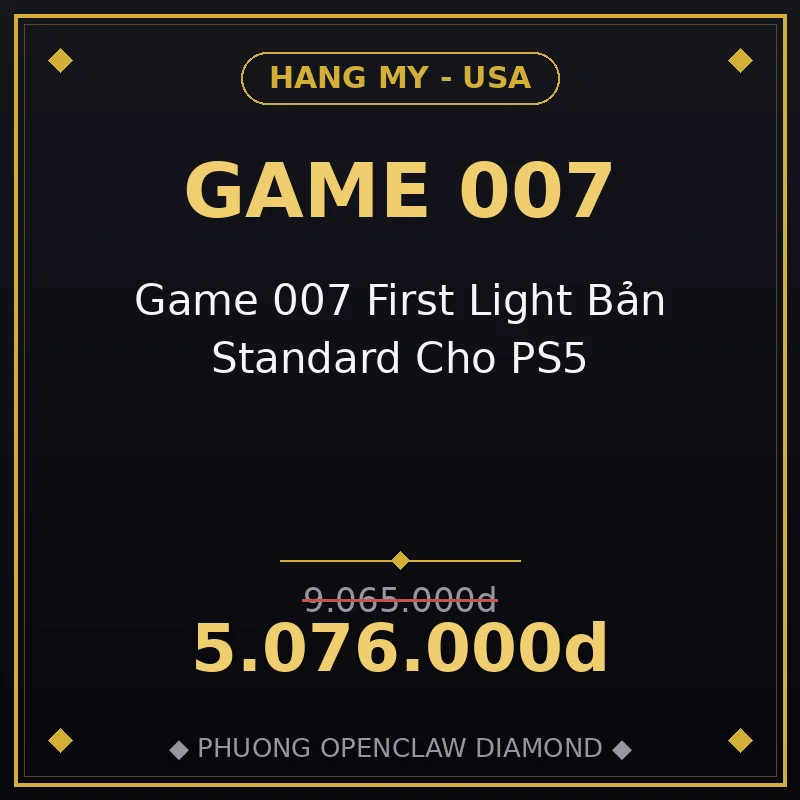 Game 007 First Light Bản Standard Cho PS5