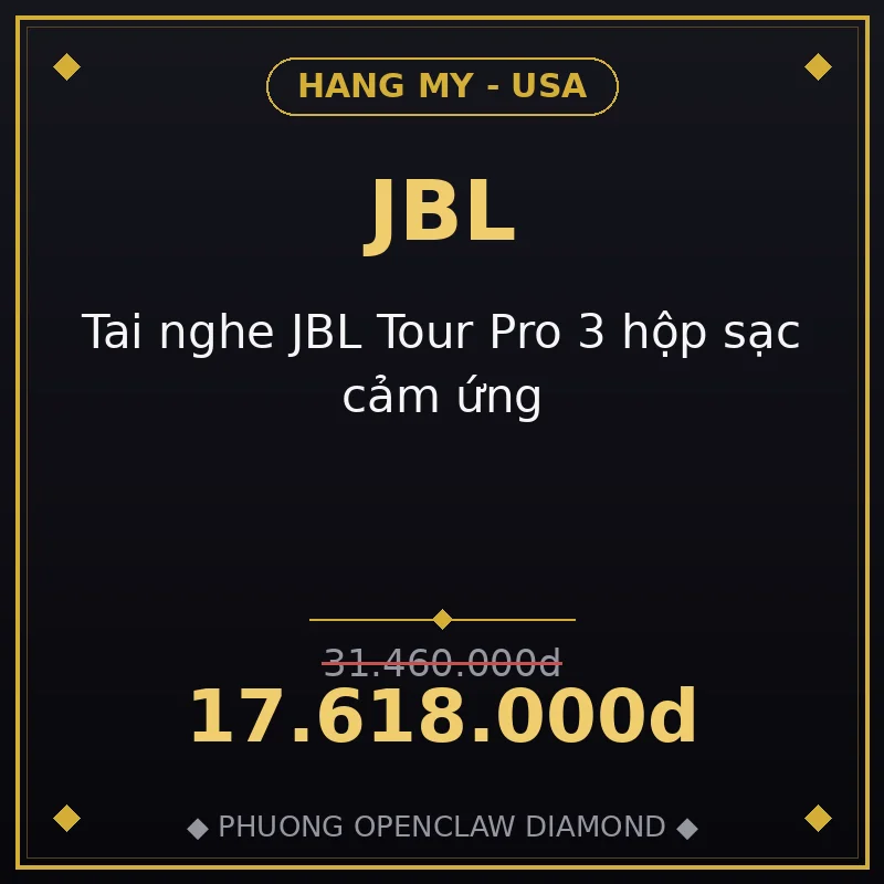 Tai nghe JBL Tour Pro 3 hộp sạc cảm ứng