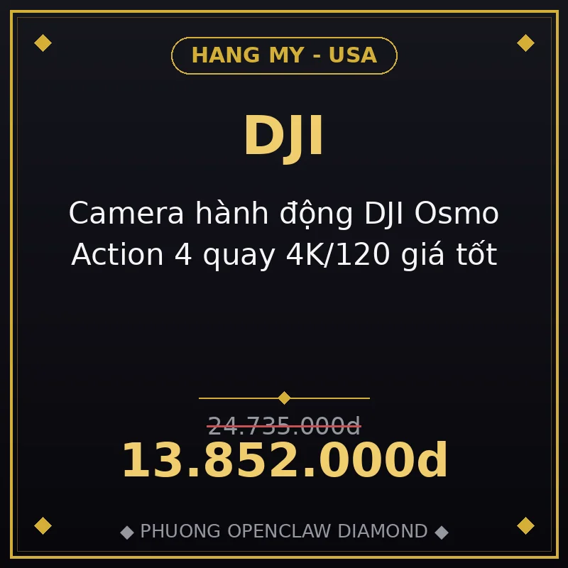 Camera hành động DJI Osmo Action 4 quay 4K/120 giá tốt