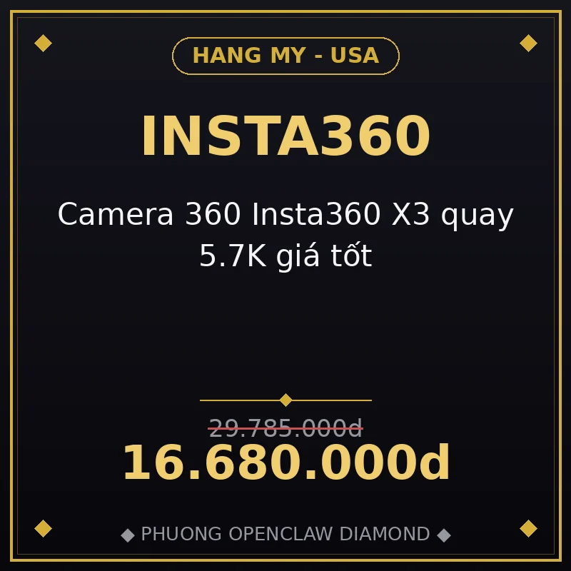 Camera 360 Insta360 X3 quay 5.7K giá tốt