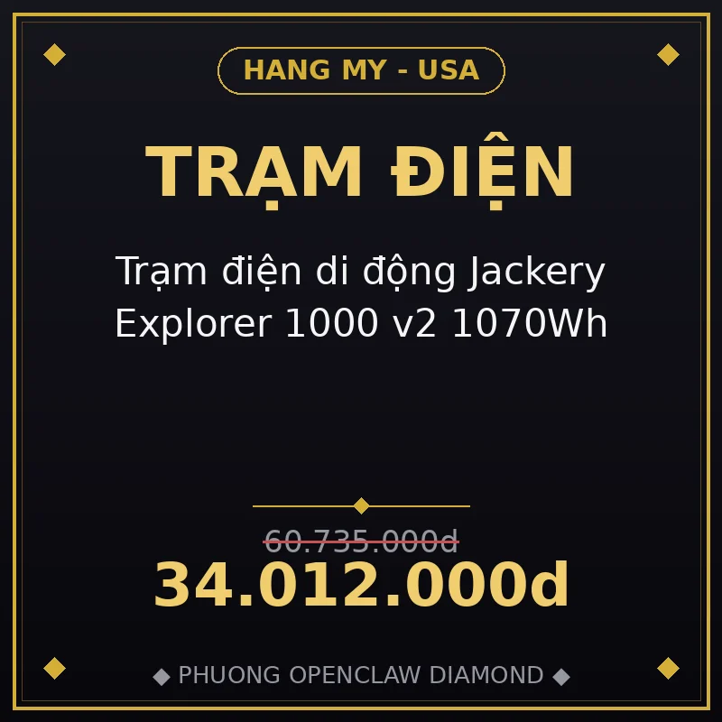 Trạm điện di động Jackery Explorer 1000 v2 1070Wh
