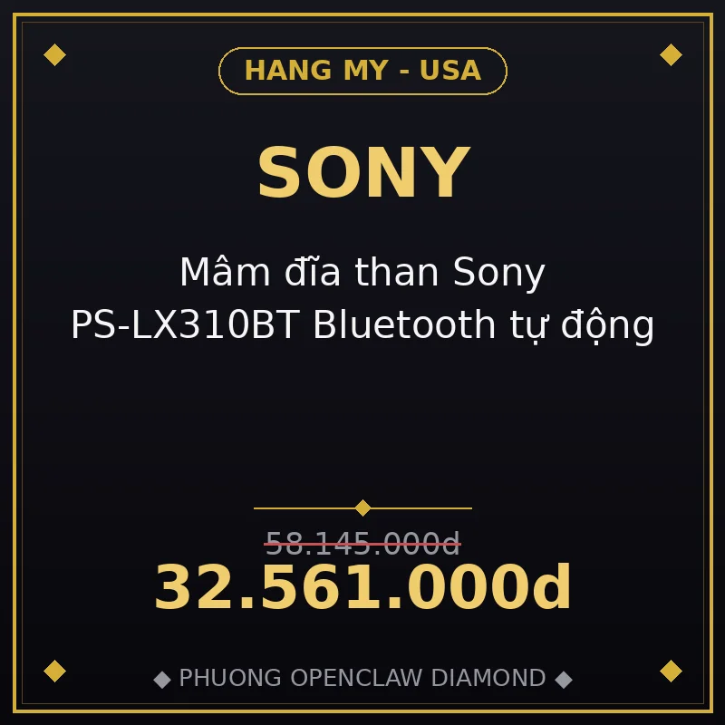 Mâm đĩa than Sony PS-LX310BT Bluetooth tự động