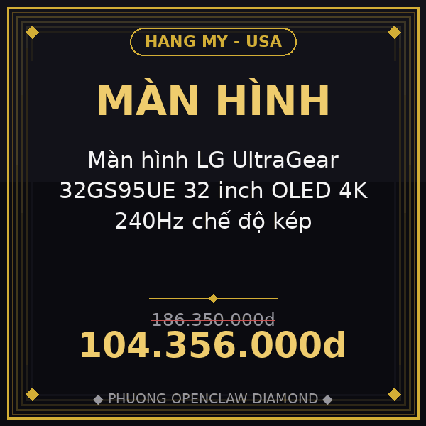 Màn hình LG UltraGear 32GS95UE 32 inch OLED 4K 240Hz chế độ kép