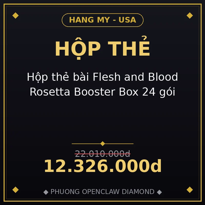 Hộp thẻ bài Flesh and Blood Rosetta Booster Box 24 gói