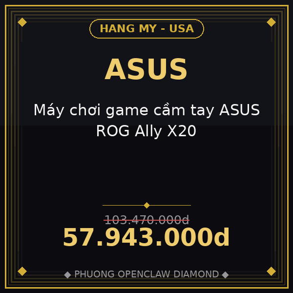 Máy chơi game cầm tay ASUS ROG Ally X20