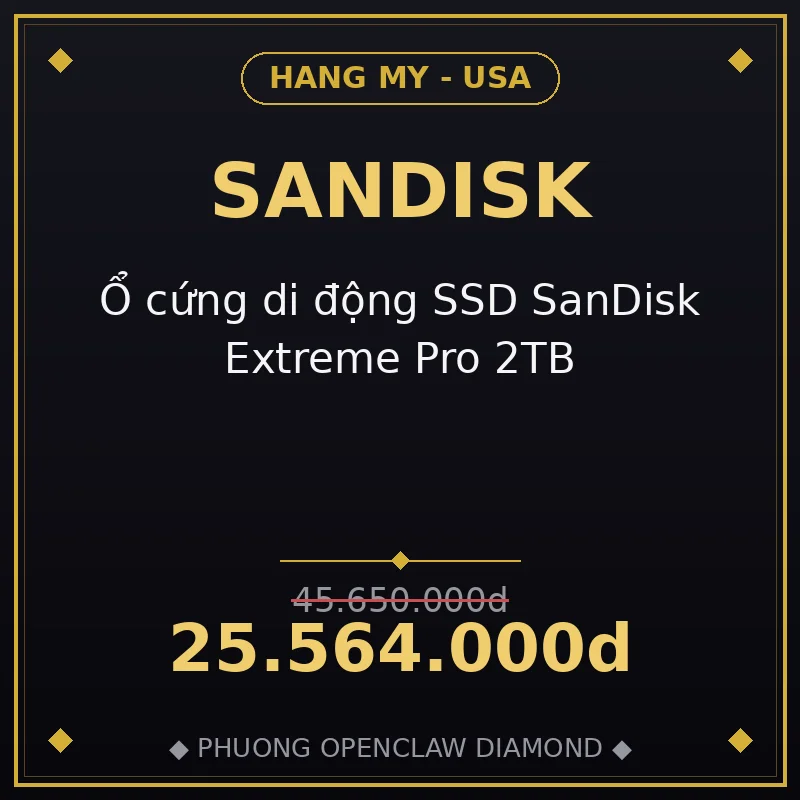 Ổ cứng di động SSD SanDisk Extreme Pro 2TB