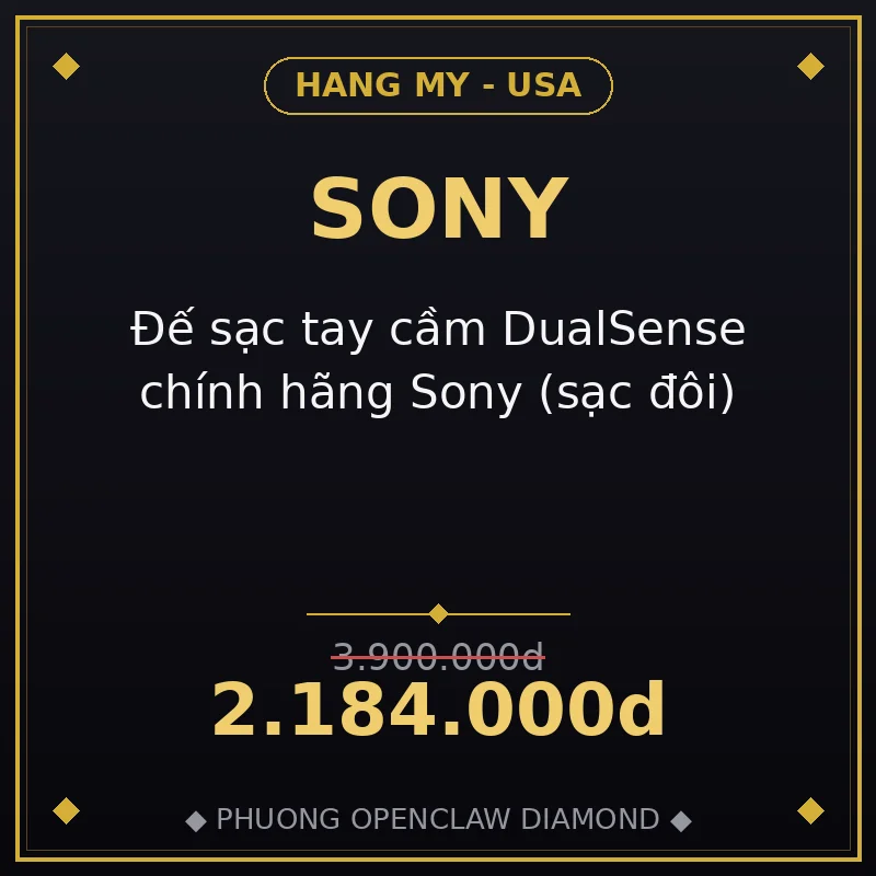 Đế sạc tay cầm DualSense chính hãng Sony (sạc đôi)