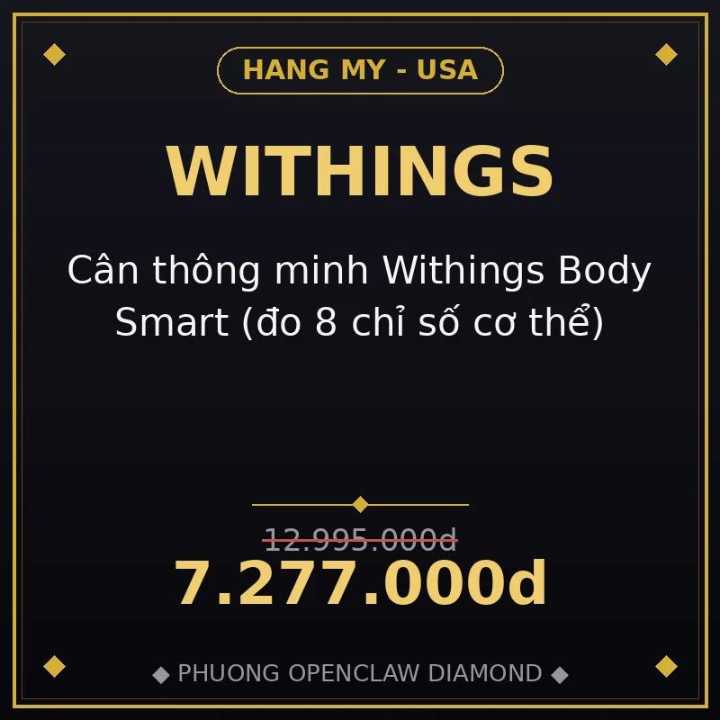 Cân thông minh Withings Body Smart (đo 8 chỉ số cơ thể)
