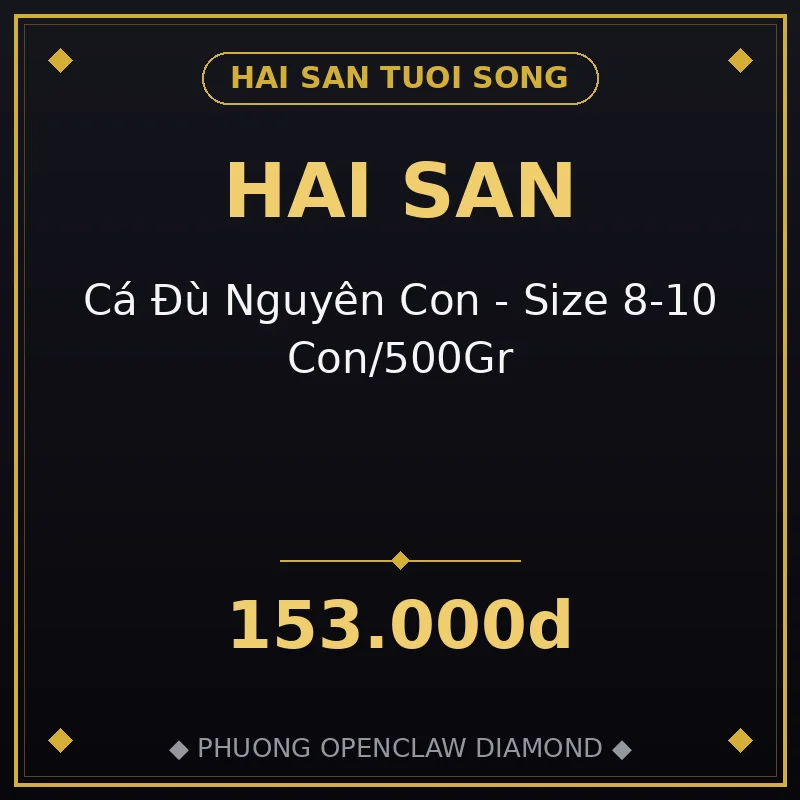 🐟 Cá Đù Nguyên Con - Size 8-10 Con/500Gr