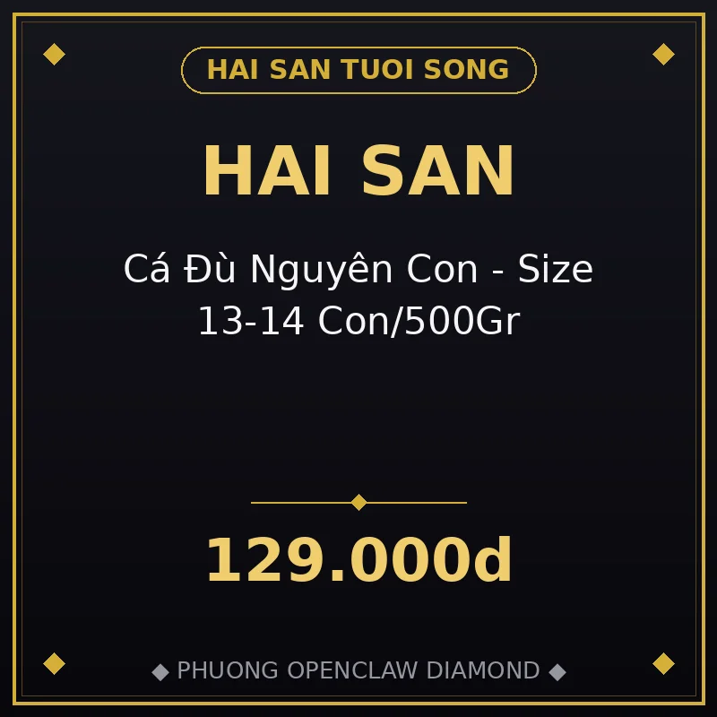 🐟 Cá Đù Nguyên Con - Size 13-14 Con/500Gr