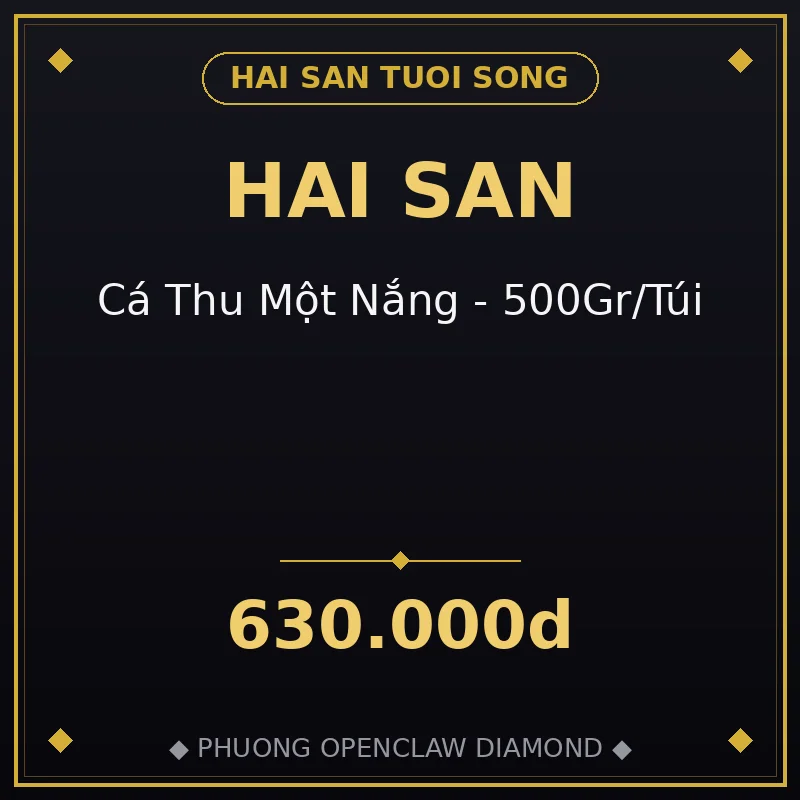 🐟 Cá Thu Một Nắng - 500Gr/Túi