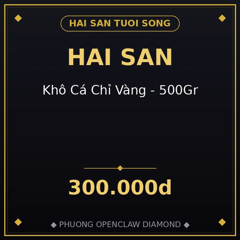 🐟 Khô Cá Chỉ Vàng - 500Gr