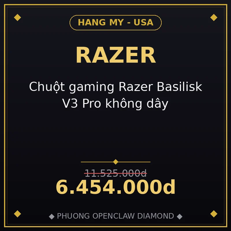 Chuột gaming Razer Basilisk V3 Pro không dây