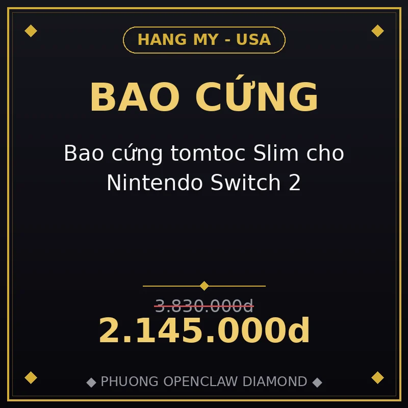 Bao cứng tomtoc Slim cho Nintendo Switch 2