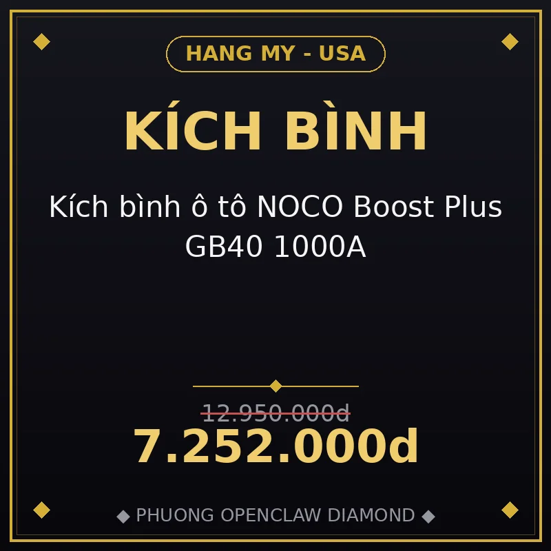 Kích bình ô tô NOCO Boost Plus GB40 1000A