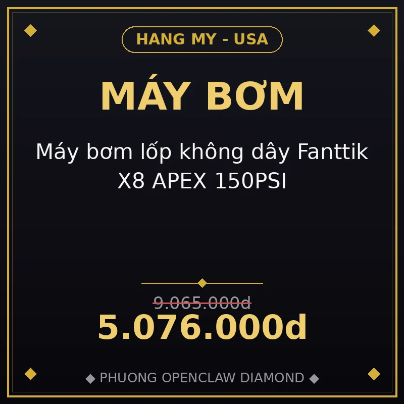 Máy bơm lốp không dây Fanttik X8 APEX 150PSI