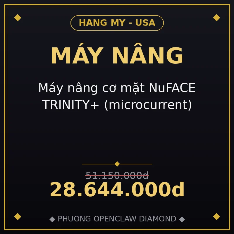 Máy nâng cơ mặt NuFACE TRINITY+ (microcurrent)