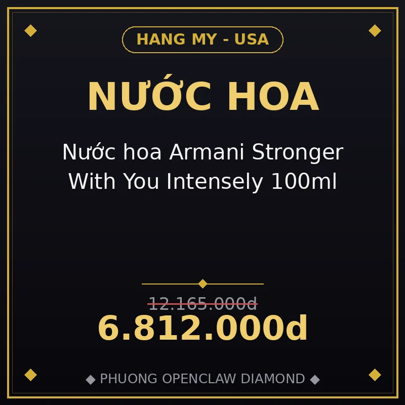 Nước hoa Armani Stronger With You Intensely 100ml