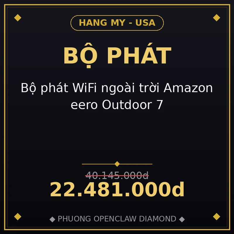 Bộ phát WiFi ngoài trời Amazon eero Outdoor 7