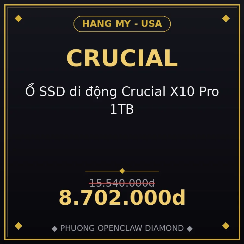Ổ SSD di động Crucial X10 Pro 1TB