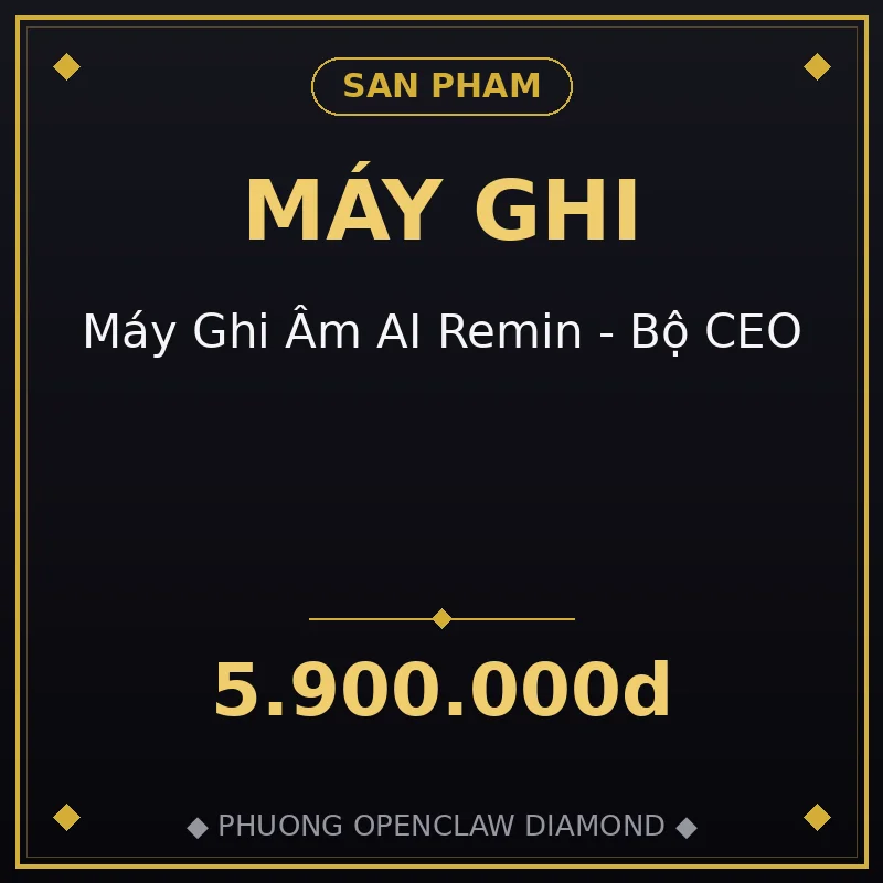 Máy Ghi Âm AI Remin - Bộ CEO
