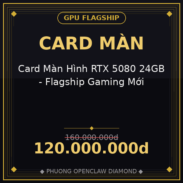 Card Màn Hình RTX 5080 24GB - Flagship Gaming Mới
