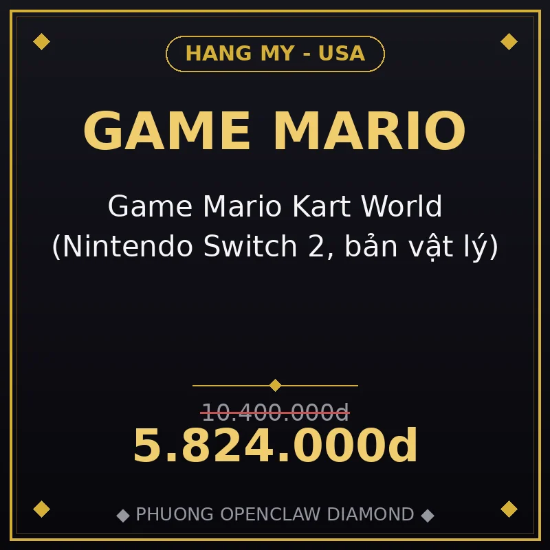 Game Mario Kart World (Nintendo Switch 2, bản vật lý)