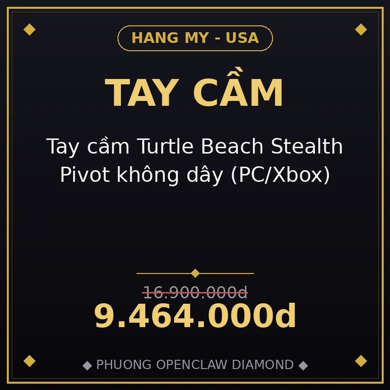 Tay cầm Turtle Beach Stealth Pivot không dây (PC/Xbox)
