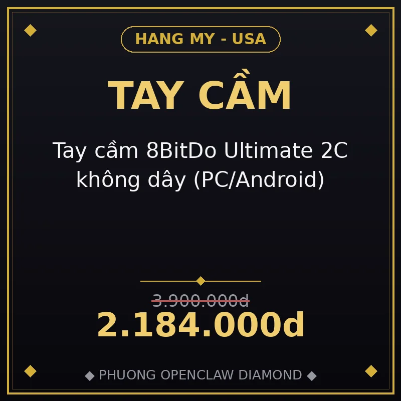 Tay cầm 8BitDo Ultimate 2C không dây (PC/Android)