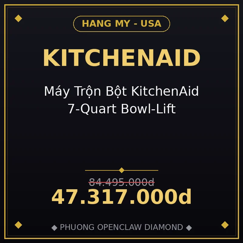Máy Trộn Bột KitchenAid 7-Quart Bowl-Lift