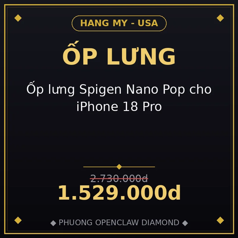 Ốp lưng Spigen Nano Pop cho iPhone 18 Pro