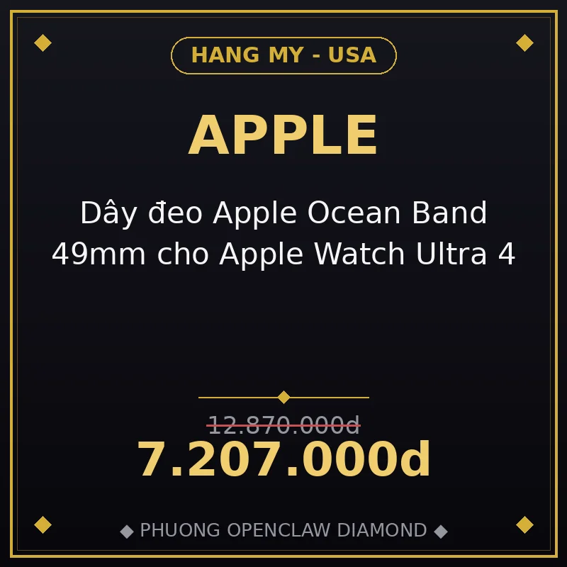 Dây đeo Apple Ocean Band 49mm cho Apple Watch Ultra 4