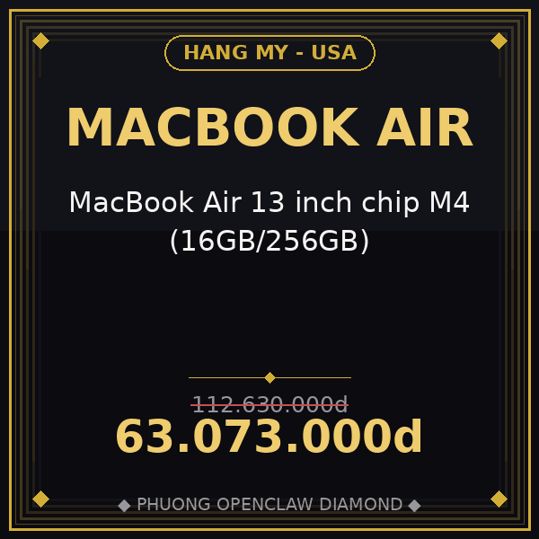 MacBook Air 13 inch chip M4 (16GB/256GB)