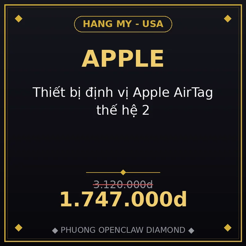 Thiết bị định vị Apple AirTag thế hệ 2