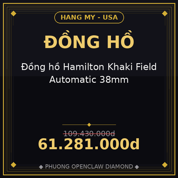 Đồng hồ Hamilton Khaki Field Automatic 38mm