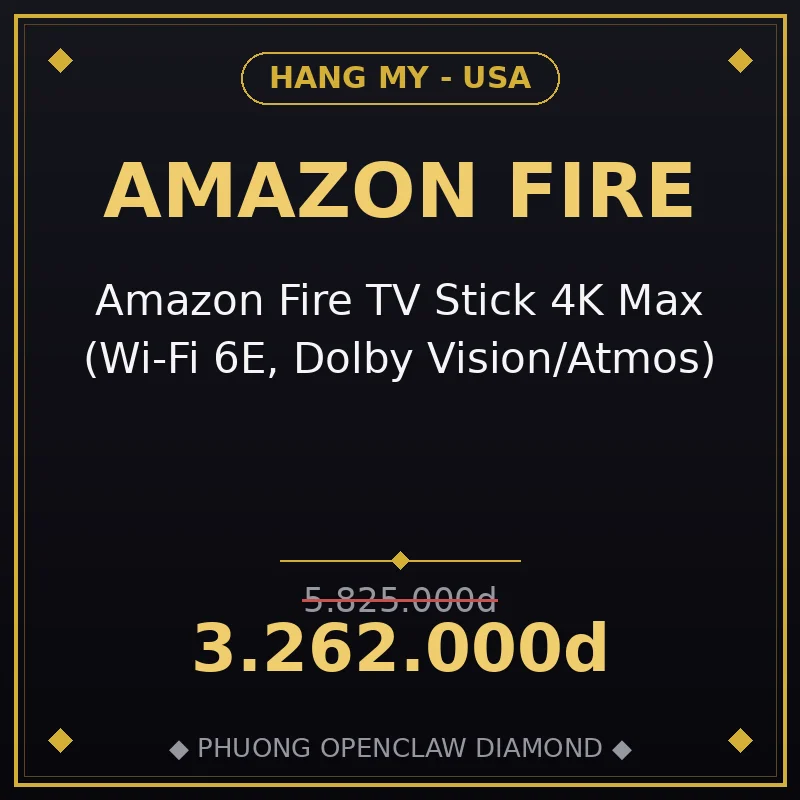 Amazon Fire TV Stick 4K Max (Wi-Fi 6E, Dolby Vision/Atmos)