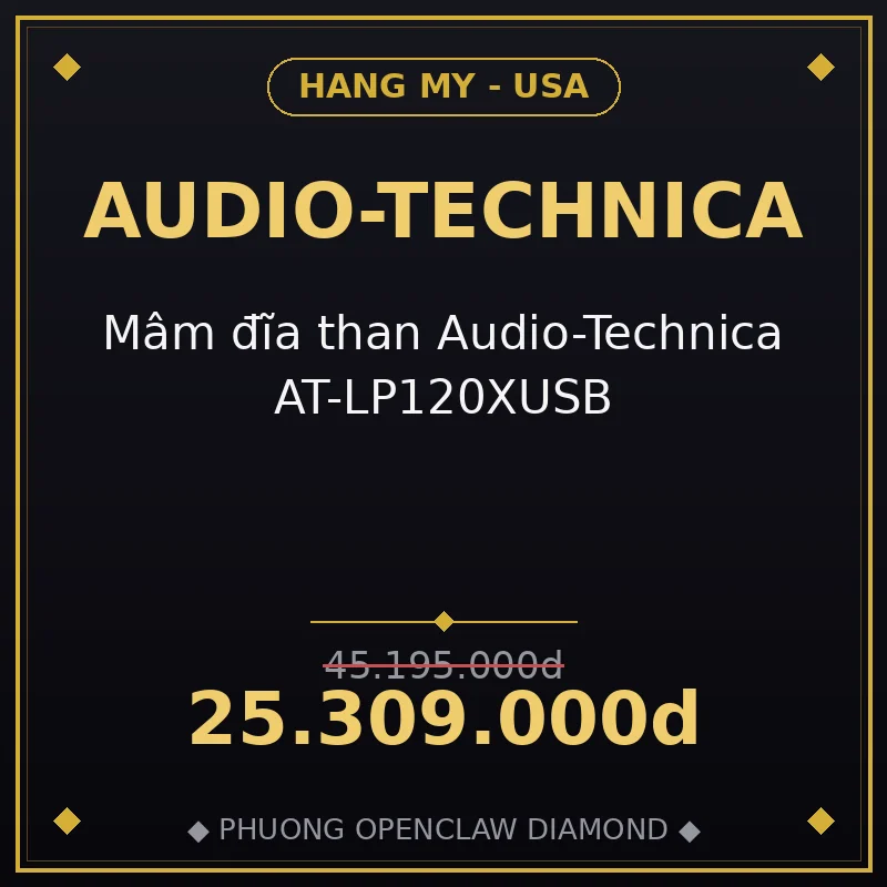Mâm đĩa than Audio-Technica AT-LP120XUSB