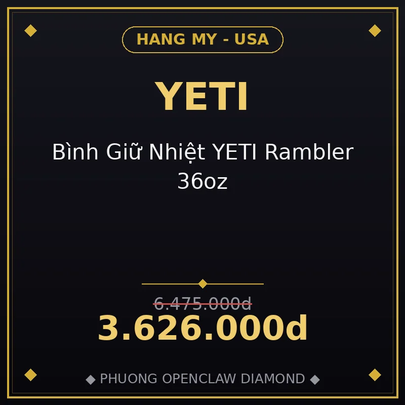 Bình Giữ Nhiệt YETI Rambler 36oz