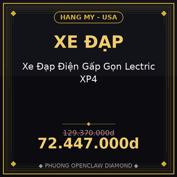 Xe Đạp Điện Gấp Gọn Lectric XP4