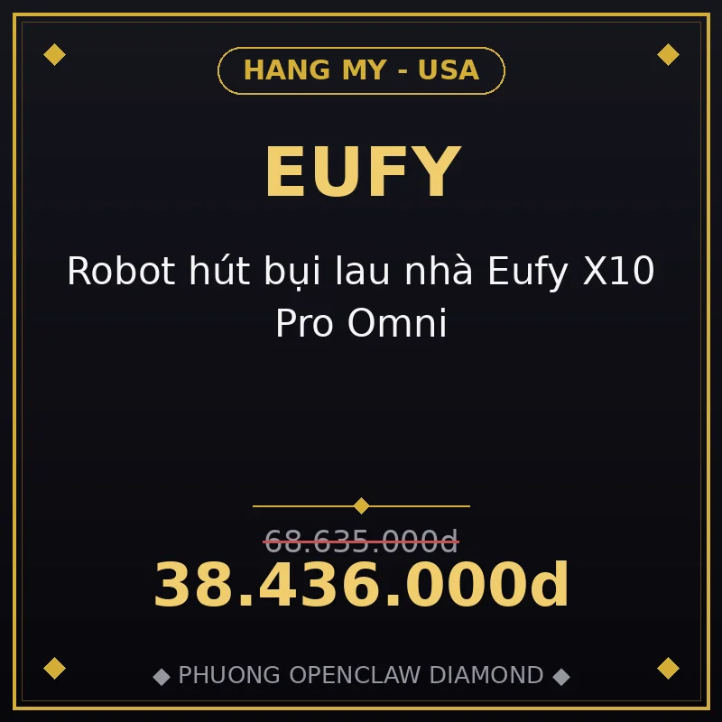 Robot hút bụi lau nhà Eufy X10 Pro Omni