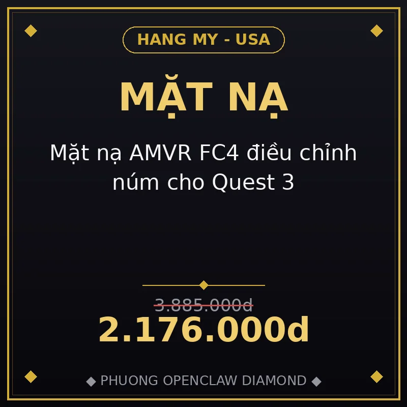 Mặt nạ AMVR FC4 điều chỉnh núm cho Quest 3