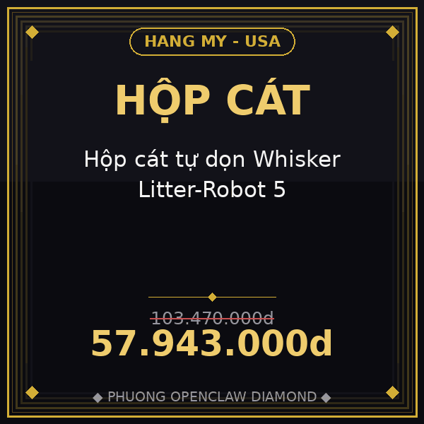 Hộp cát tự dọn Whisker Litter-Robot 5